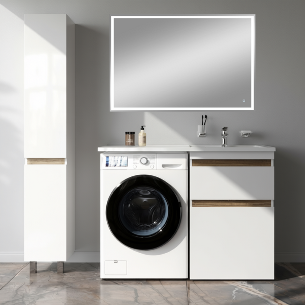 Мебель для ванной комнаты AM.PM X-Joy 60 R под узкую стиральную машину, зеркало DIWO Дмитров