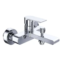 Смеситель для ванны AZARIO DELANO короткий излив, хром (AZ-15840511) Смеситель для ванны AZARIO DELANO короткий излив, хром (AZ-15840511)