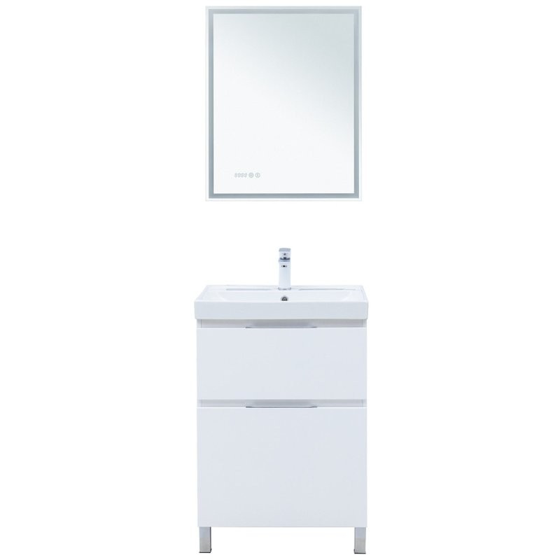 Тумба под раковину Aquanet Алвита New 60 напольная, белый матовый