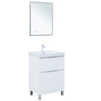 Тумба под раковину Aquanet Алвита New 60 напольная, белый матовый Тумба под раковину Aquanet Алвита New 60 напольная, белый матовый