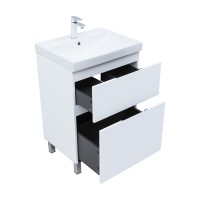 Тумба под раковину Aquanet Алвита New 60 напольная, белый матовый Тумба под раковину Aquanet Алвита New 60 напольная, белый матовый