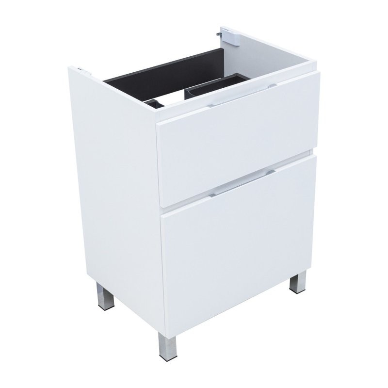 Тумба под раковину Aquanet Алвита New 60 напольная, белый матовый