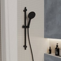 Душевая лейка Milardo Ideal Spa ILS3FBRM18 матовая черная