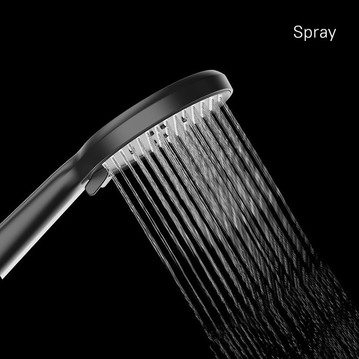 Душевая лейка Milardo Ideal Spa ILS3FBRM18 матовая черная