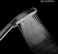 Душевая лейка Milardo Ideal Spa ILS3FBRM18 матовая черная