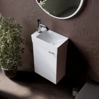 Мебель для ванной комнаты Sancos Mini 35 L подвесная, белый глянец
