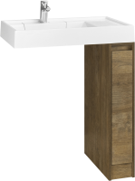 Тумба под раковину без столешницы AQUATON Лондри 20 дуб кантри, фасад дуб кантри