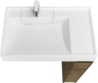 Тумба под раковину без столешницы AQUATON Лондри 20 дуб кантри, фасад дуб кантри