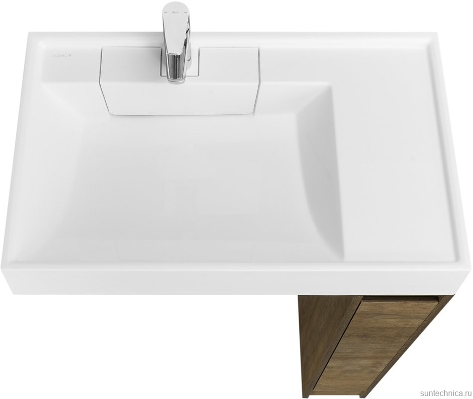 Тумба под раковину без столешницы AQUATON Лондри 20 дуб кантри, фасад дуб кантри