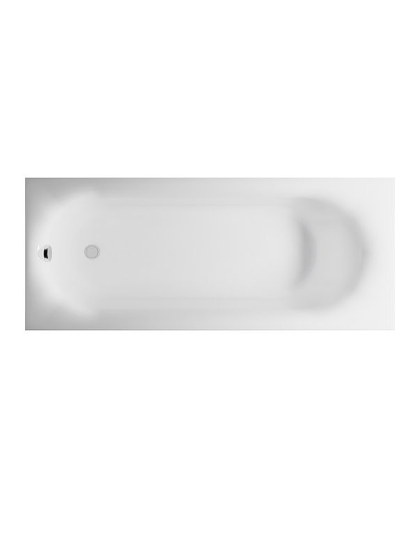 Ванна из искусственного камня Астра-Форм Лира 170x70 см, пристенная, белая, на ножках