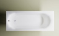 Ванна из искусственного камня Астра-Форм Лира 170x70 см, пристенная, белая, на ножках