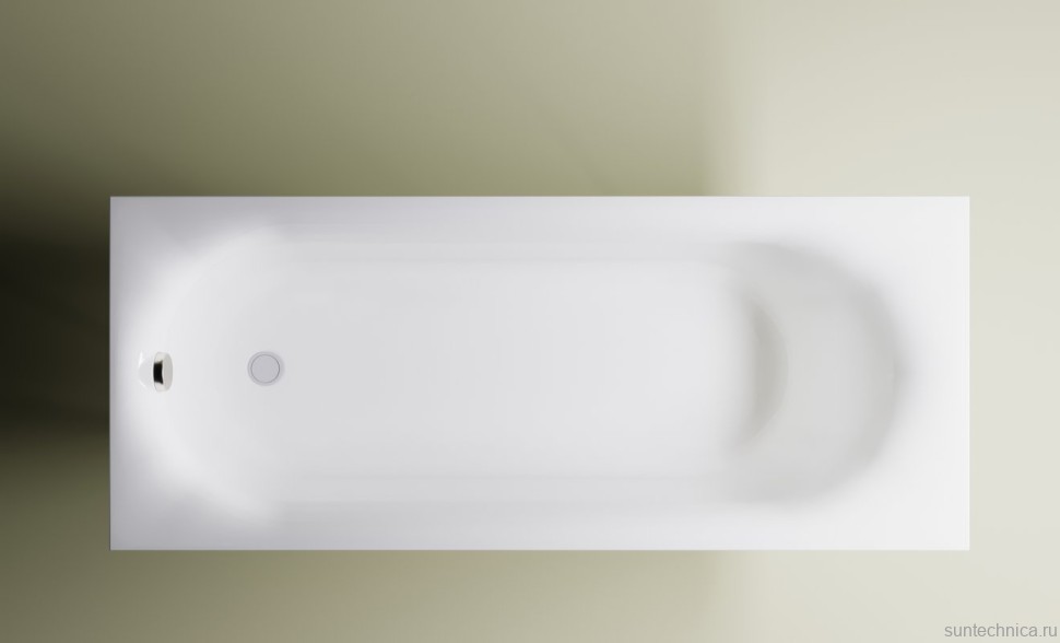 Ванна из искусственного камня Астра-Форм Лира 170x70 см, пристенная, белая, на ножках
