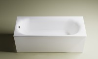 Ванна из искусственного камня Астра-Форм Лира 170x70 см, пристенная, белая, на ножках