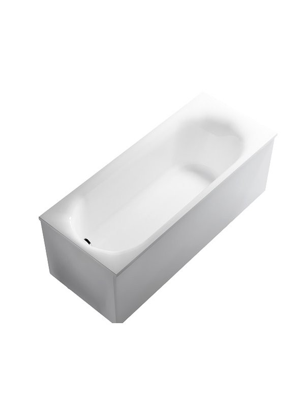 Ванна из искусственного камня Астра-Форм Лира 170x70 см, пристенная, белая, на ножках