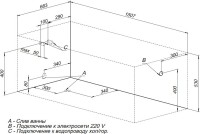 Акриловая ванна Aquanet Extra 150x70 см, встраиваемая, белая, с каркасом