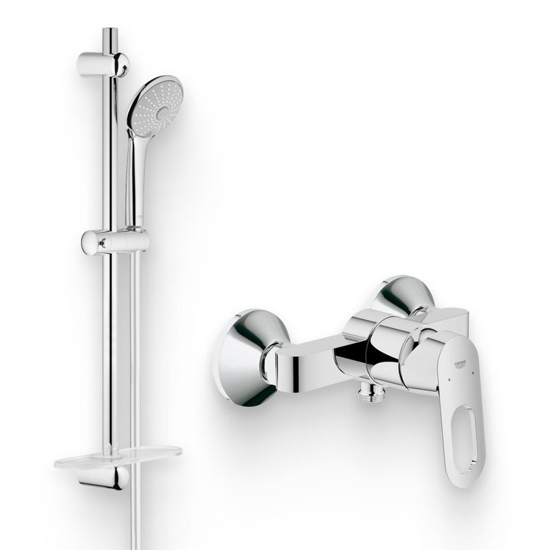 Душевой комплект Смеситель для душа Grohe BauLoop 23340000 + Гарнитур Euphoria 27266001