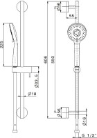 Душевой гарнитур KERAMA MARAZZI Ole 69457KM.21.018 хром