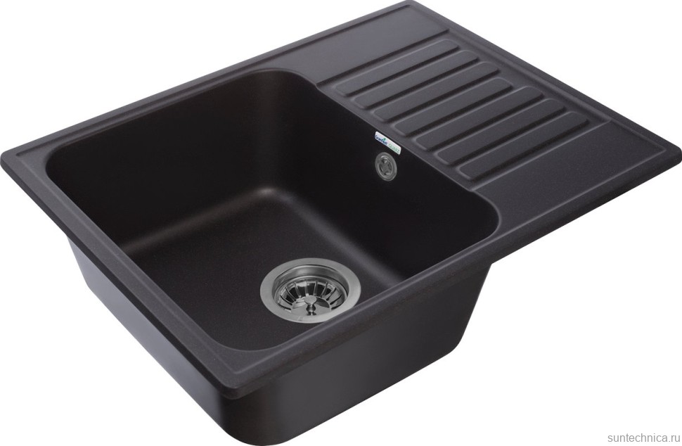 Комплект Мойка GranFest Quarz Z13 черный + Измельчитель KUCHENSTERN Muhle