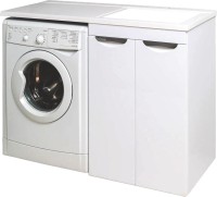 Тумба с раковиной Runo Лира 60, L, под стиральную машину, раковина лайт