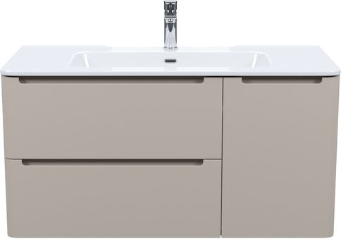 Тумба с раковиной IDDIS Edifice 100 подвесная, капучино, раковина 0101000i28