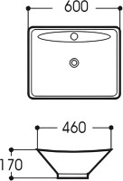 Накладная раковина AQUATEK AQ5518-00