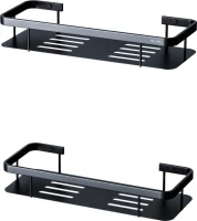 Полка AM.PM Sense L A7453222 черная, 2 шт. Полка AM.PM Sense L A7453222 черная, 2 шт.