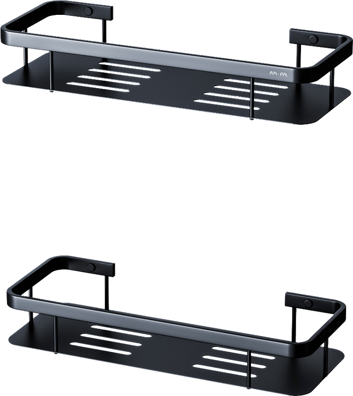 Полка AM.PM Sense L A7453222 черная, 2 шт.