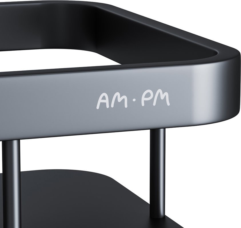 Полка AM.PM Sense L A7453222 черная, 2 шт.