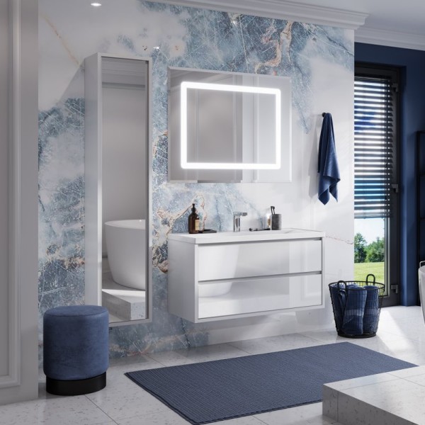 Мебель для ванной комнаты AQUATON Римини 100 белая