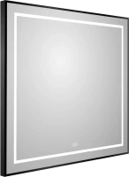 Зеркало BelBagno Kraft 80x80, с подсветкой, с подогревом, черный