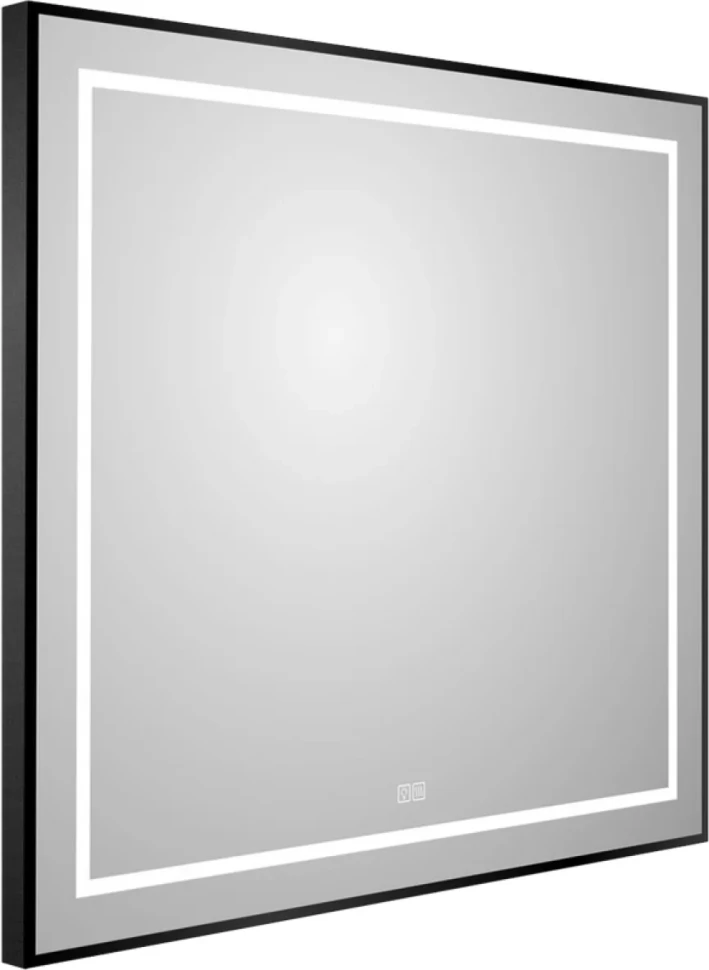 Зеркало BelBagno Kraft 80x80, с подсветкой, с подогревом, черный