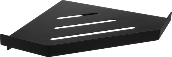 Полка Fixsen Hi-Tech FX-841B угловая, матовая черная