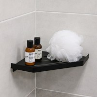 Полка Fixsen Hi-Tech FX-841B угловая, матовая черная