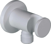 Шланговое подключение Paffoni ZSUP031BO с держателем для душа, белый матовый Шланговое подключение Paffoni ZSUP031BO с держателем для душа, белый матовый