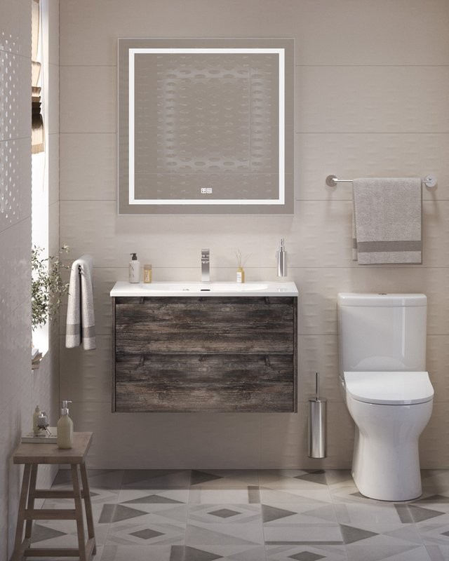 Мебель для ванной комнаты BelBagno Kraft 39 80 pino pasadena, раковина BB-8099-3-80