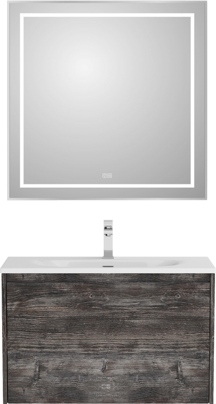 Мебель для ванной комнаты BelBagno Kraft 39 80 pino pasadena, раковина BB-8099-3-80