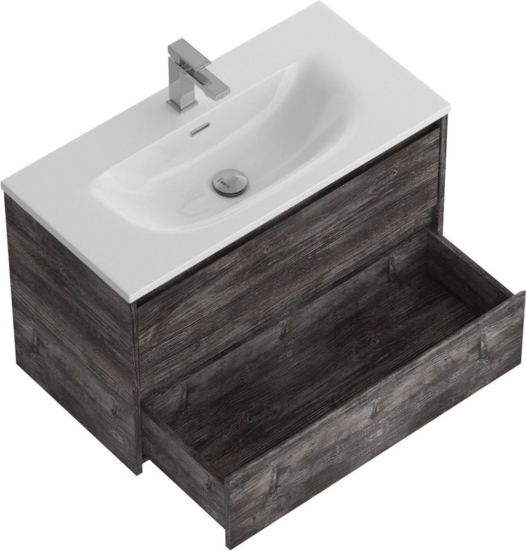 Мебель для ванной комнаты BelBagno Kraft 39 80 pino pasadena, раковина BB-8099-3-80