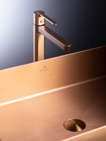 Накладная раковина AltroBagno Solido 001023 RaSp 60 матовая медь, прямоугольная, нержавеющая сталь