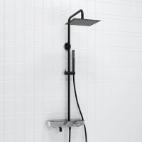 Душевая стойка Wasserkraft Abens 2000 A114.255.217.CB Thermo с термостатом, черная