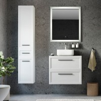 Мебель для ванной комнаты STWORKI Эстерсунд 75 белая матовая, роверелла
