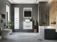 Мебель для ванной комнаты STWORKI Эстерсунд 75 белая матовая, роверелла