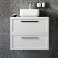 Мебель для ванной комнаты STWORKI Эстерсунд 75 белая матовая, роверелла