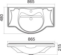 Мебель для ванной комнаты Opadiris Тибет 85 с декоративной решеткой, белая матовая