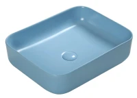 Накладная раковина SantiLine SL-1051BL голубая матовая Накладная раковина SantiLine SL-1051BL голубая матовая