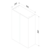 Шкаф в ванную AM.PM X-Joy M85CHX0602WG 60 подвесной, глянцевый белый