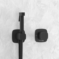 Гигиенический душ Wasserkraft Nuthe A9151.327.241.212 со смесителем, С ВНУТРЕННЕЙ ЧАСТЬЮ, черный