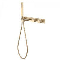Встраиваемый смеситель для душа и ванны Abber Rund AF8730G С ВНУТРЕННЕЙ ЧАСТЬЮ, матовое золото
