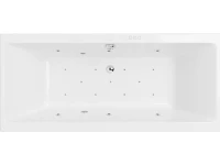 Акриловая ванна Excellent Pryzmat Slim WAEX.PRY18S.RELAX 180x80 см, встраиваемая, с гидромассажем, белая, с каркасом, со сливом-переливом