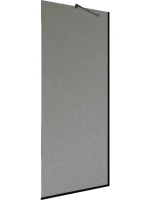 Душевая перегородка Maybahglass MGD-682-6у 109 см, профиль черный, стекло графит матовое