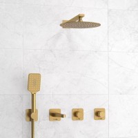 Душевой комплект Wasserkraft Schunter A8251.307.308.180.259.285.194.201 С ВНУТРЕННЕЙ ЧАСТЬЮ, золото